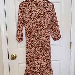 CAbi Long Sleeved Dress Animal Print, new